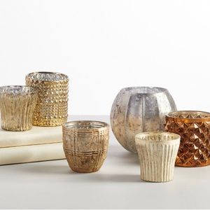 COPY - Pottery Barn Oxidized Mercury Votive Set
